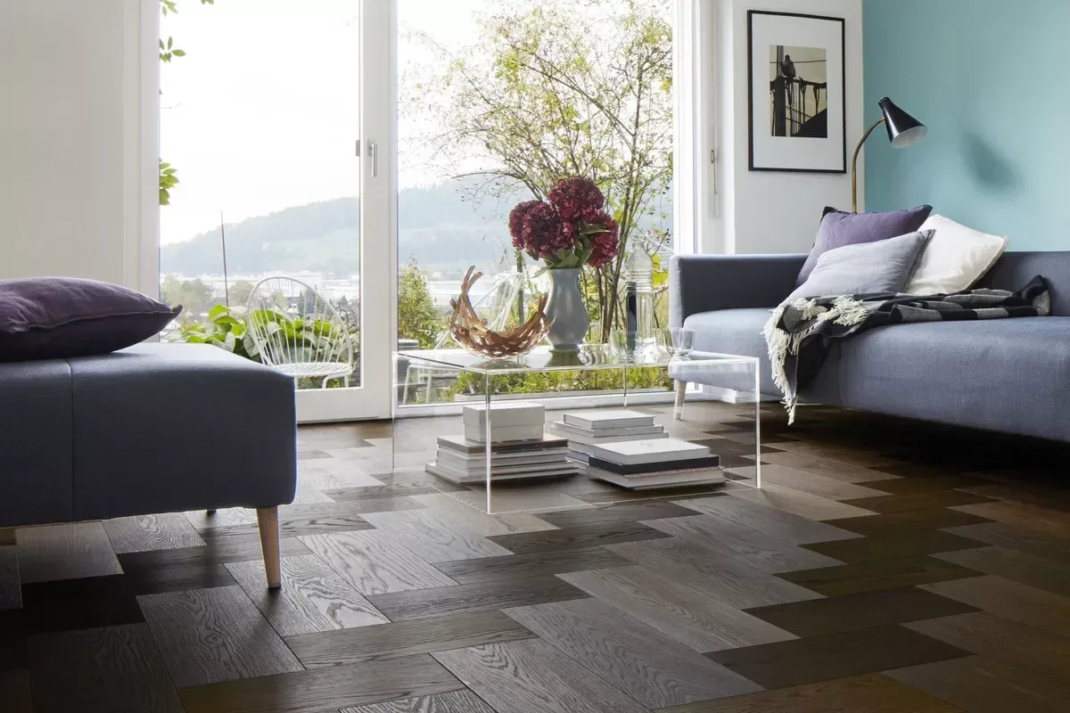 Parchet Dublu stratificat herringbone Formpark Mini 380 Stejar Afumat Bauwerk - Kulttur București