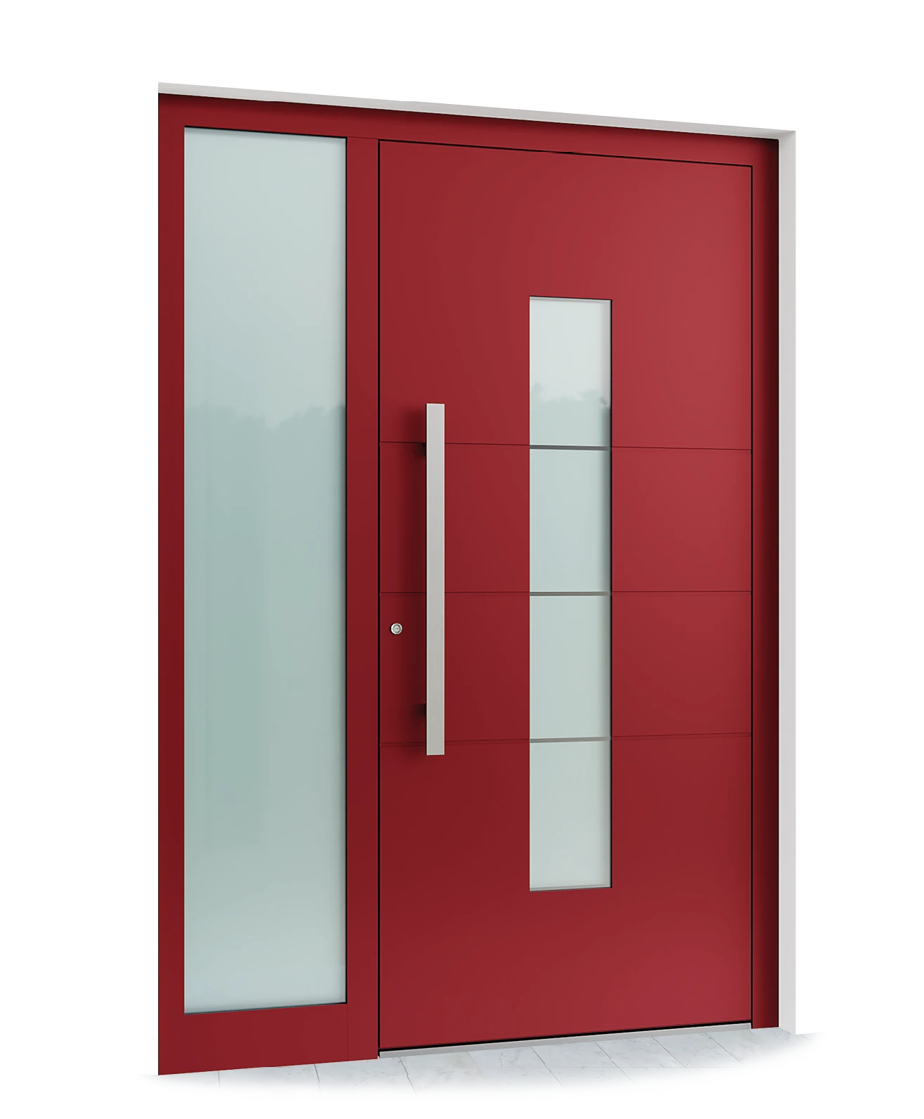 Ușă de exterior din aluminiu ST-372 RAL 3000 - Kulttur București