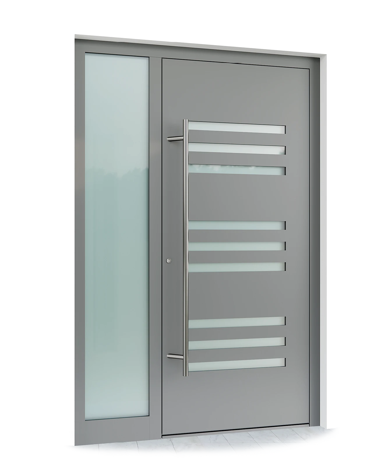 Ușă de exterior din aluminiu ST-410 Gris 2400 - Kulttur București