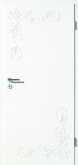 ușă albă frezată individual