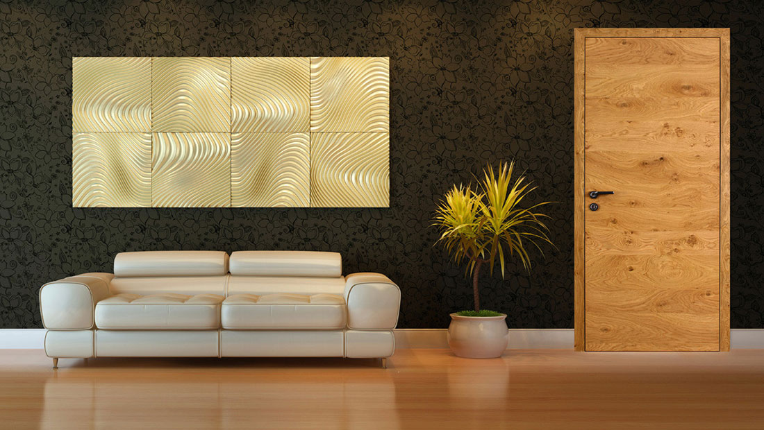 ușă de interior din lemn stratificat