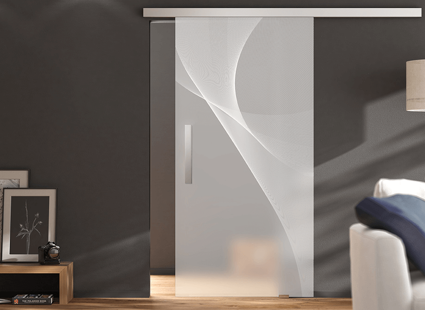 Ușă glisantă din sticlă securizată, model 3D LD 623