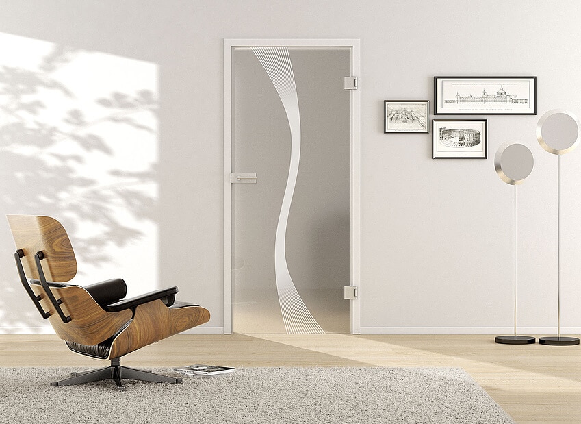 Usa din sticla securizata model Deco LD 583-twoside