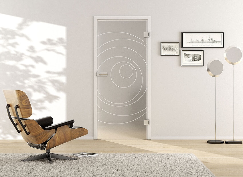 Usa din sticla securizata model Deco LD 585-twoside