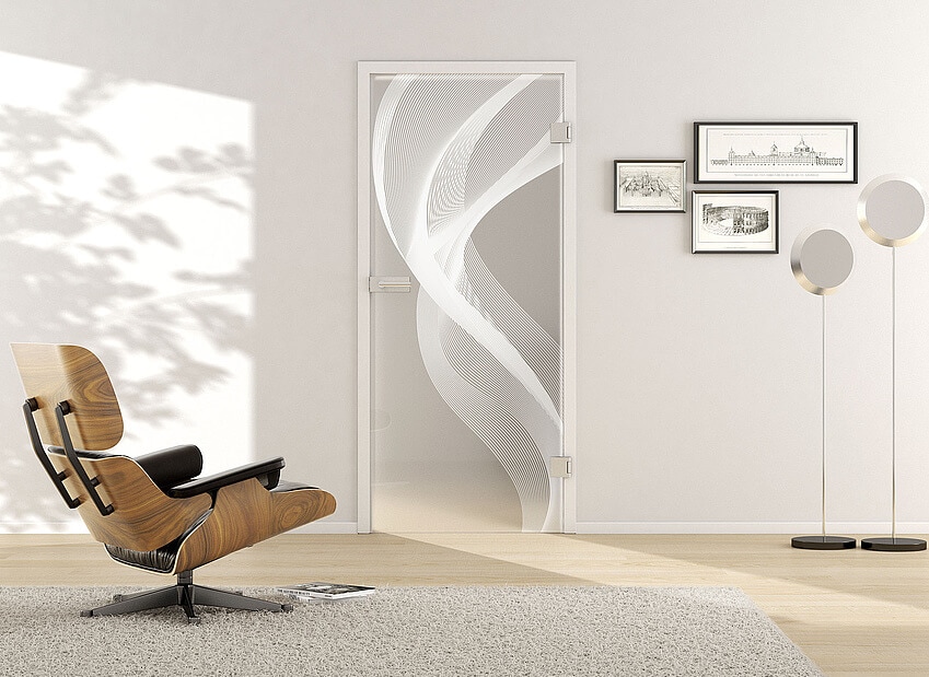 Usa din sticla securizata model 3D LD 636-twoside