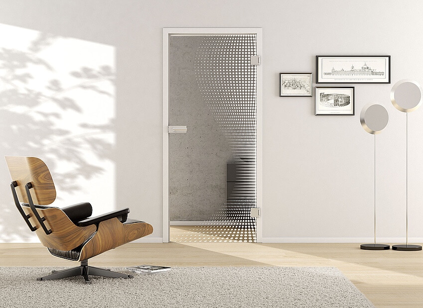 Usa de interior din sticla securizata model Dots LD 661