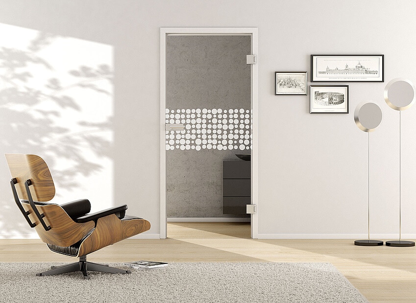 Usa de interior din sticla securizata model Dots LD 662