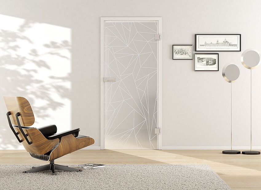 Usa de interior din sticla securizata model Grids LD 693