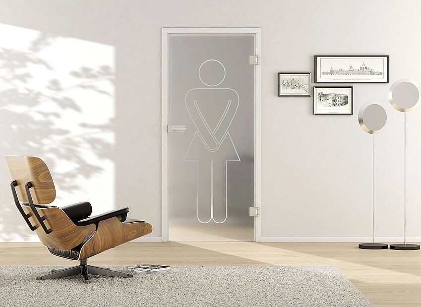 Ușă din sticlă securizată, model Typo LD 628